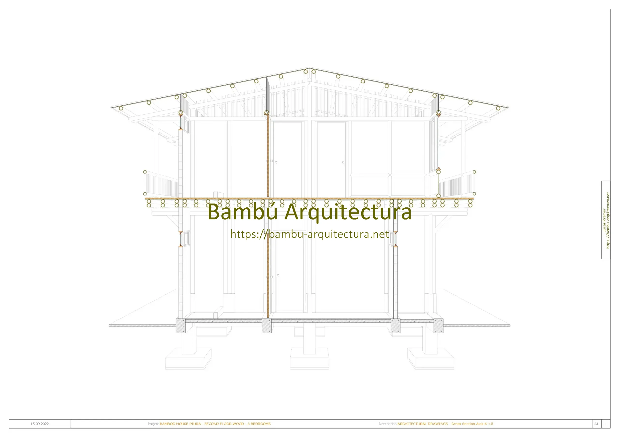 Planos Arquitectónicos Casa Piura PiMa Do3 - Planos Bambú Arquitectura