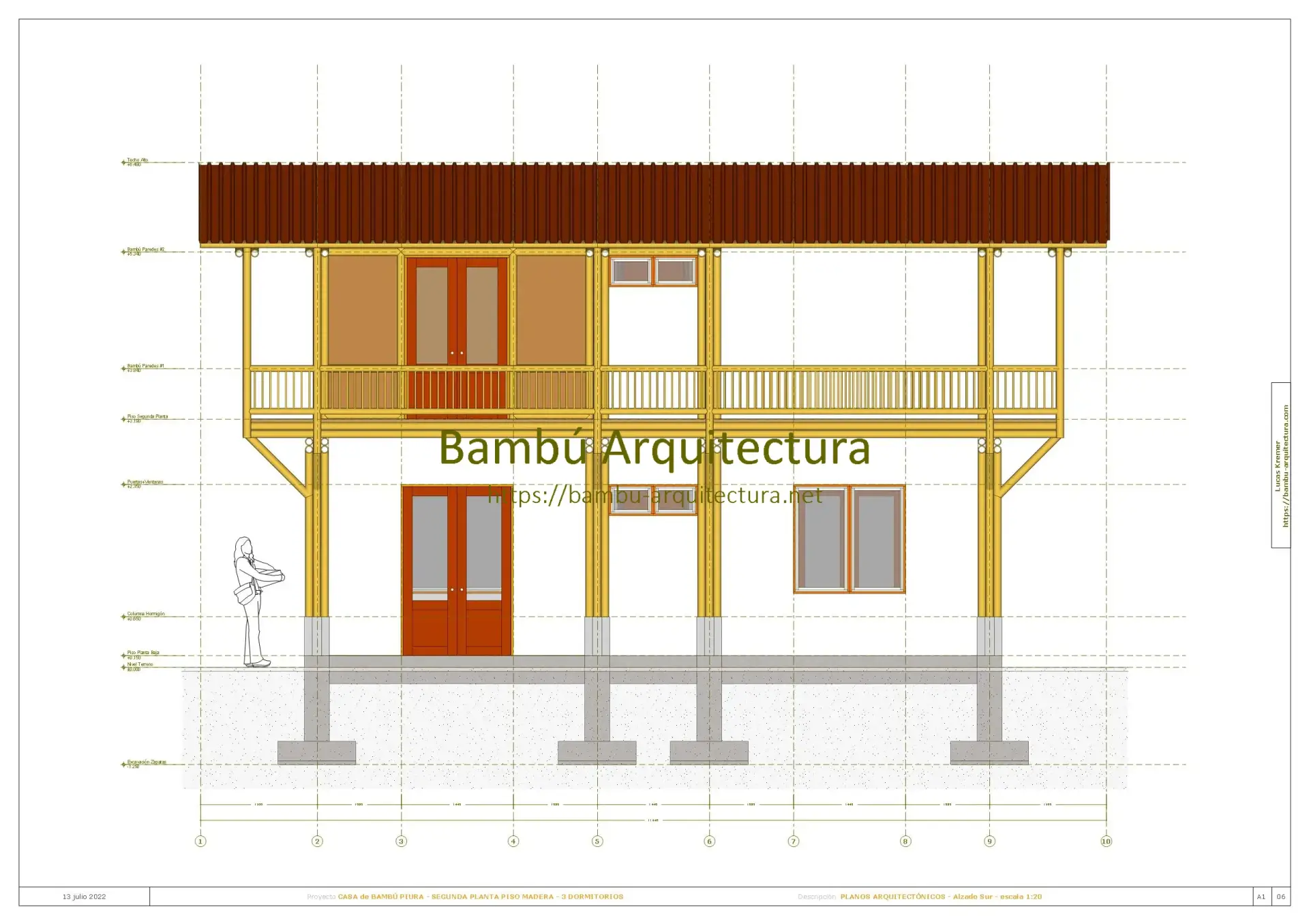 Casa de Bambu Piura 2PiMa Do3 14072022 07 - Planos Bambú Arquitectura